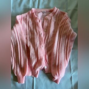 Pink cardigan
